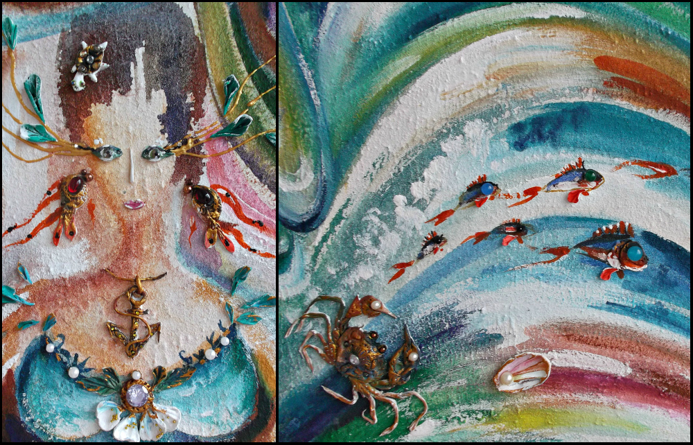 Девушка море